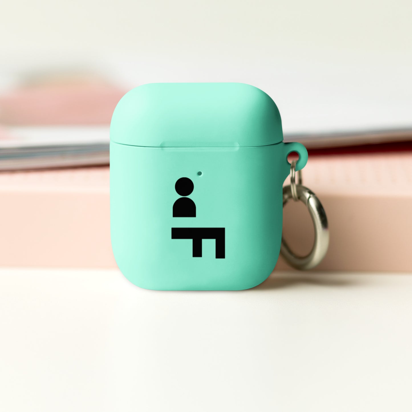 Custodia per AirPods con scritta posteriore