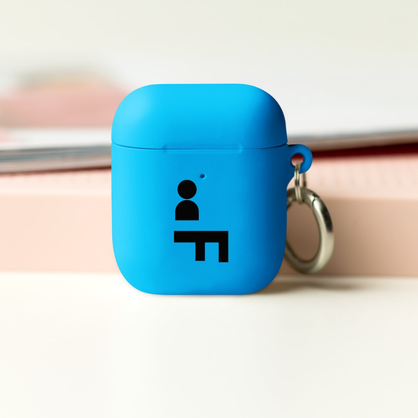 Custodia per AirPods con scritta posteriore